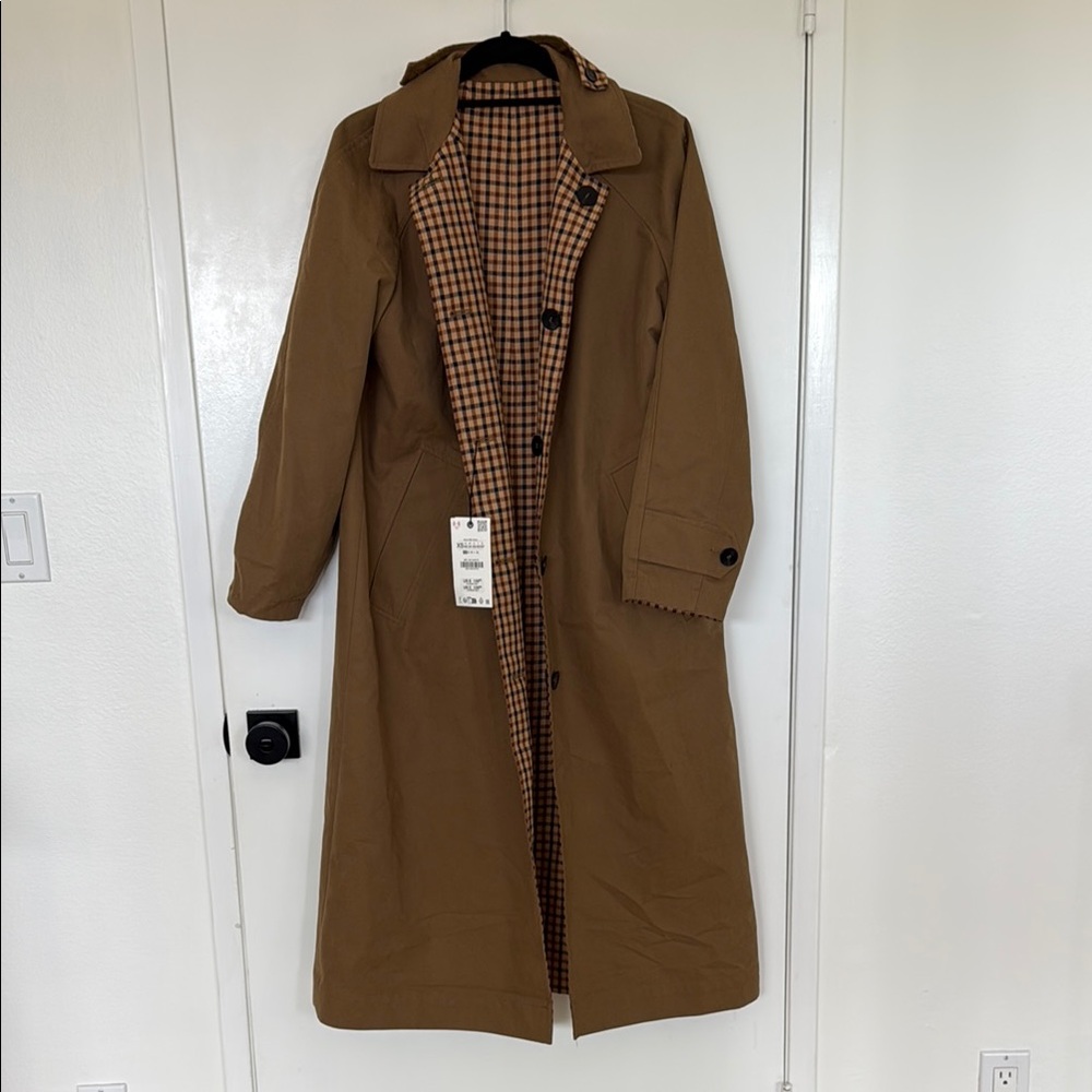 New with Tags - Zara Reversible Trench Coat